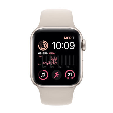 APPLE Watch SE 3 GPS, Cassa 40 mm in alluminio galassia con Cinturino Sport galassia - M/L